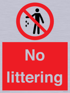 No littering